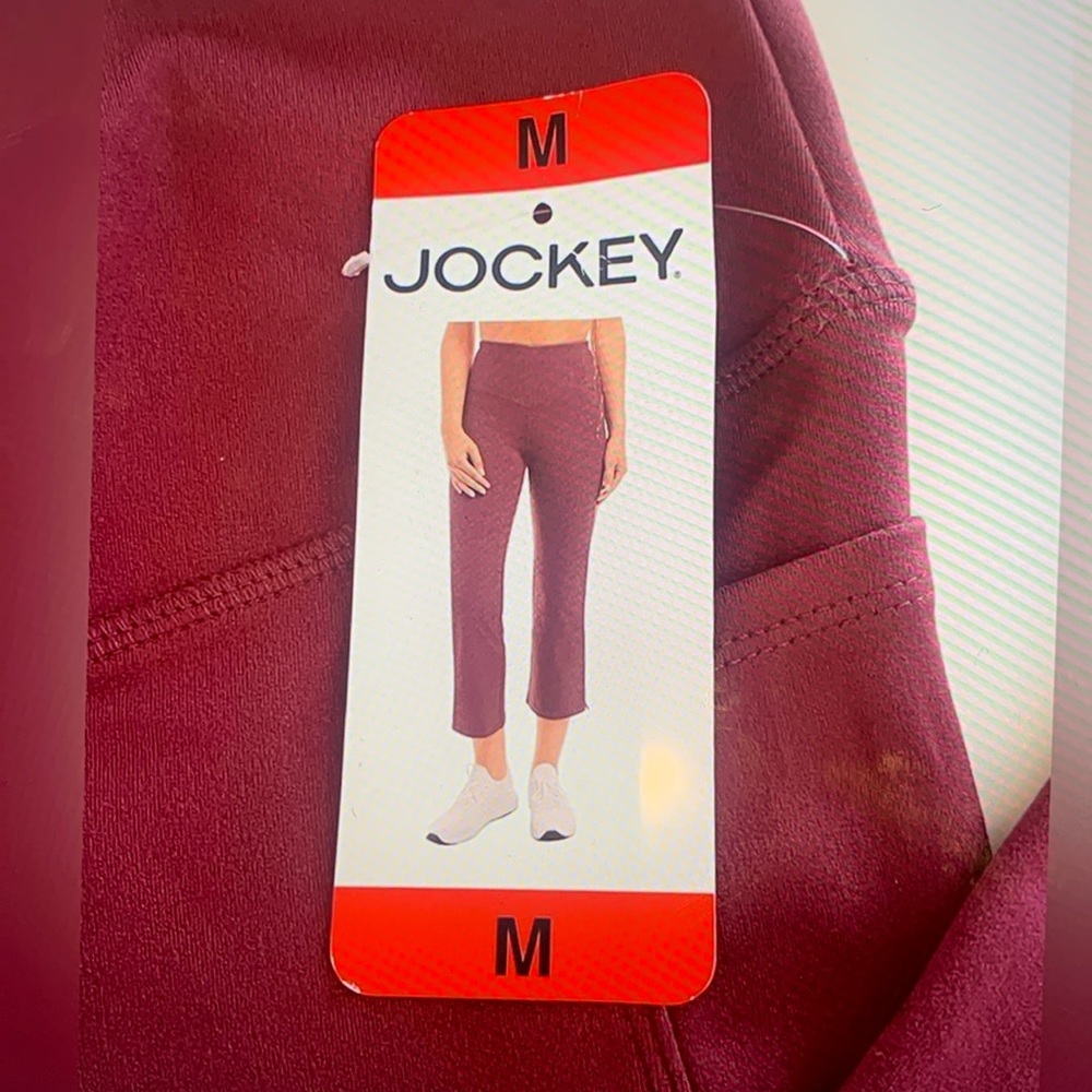 Jockey cropped slip flare pant